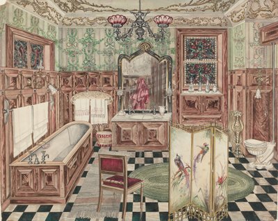 Bathroom, 1935-1942 by Perkins Harnly
