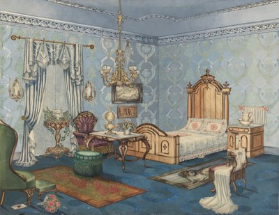 Bedroom, 1882, c. 1941 by Perkins Harnly