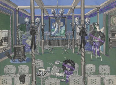Funeral Parlor, 1895-1920, c. 1947 by Perkins Harnly