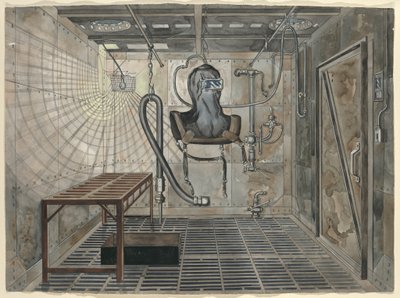 Interior Sand Blasting Chamber, 1935 by Perkins Harnly