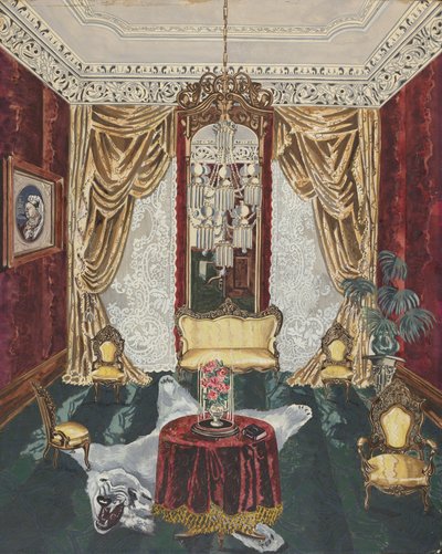 Townhouse Parlor, 1869 by Perkins Harnly