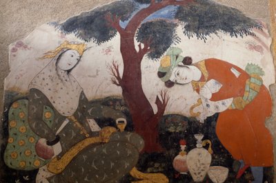 Female figures by Persian School