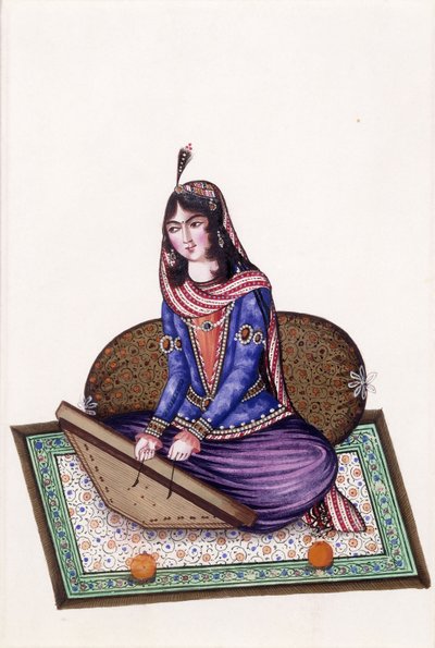 Portrait of a Musician, 19th century by Persian School