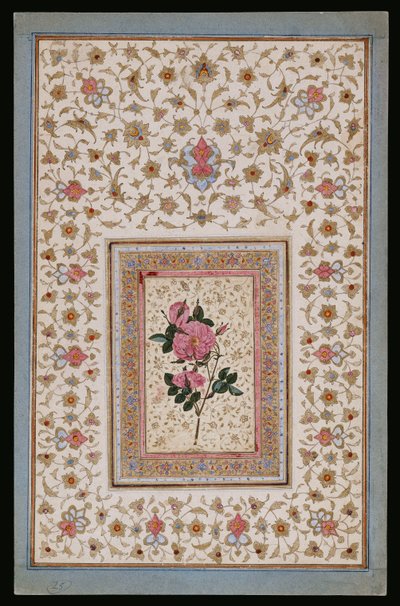 Study of a Rose by Persian School