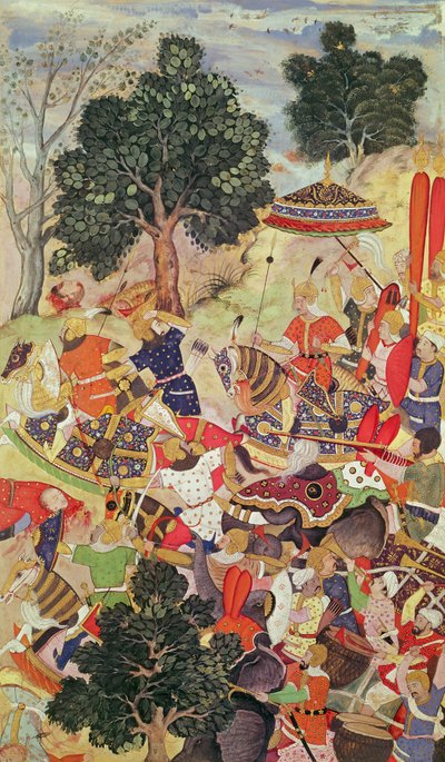 The Capture of Bakadur Khan by Persian School