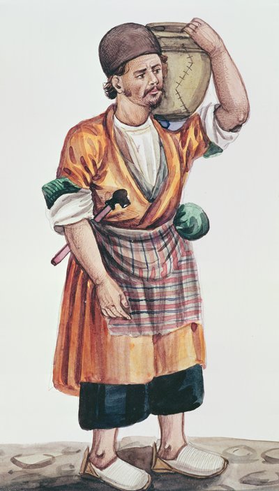 The tile mender by Persian School