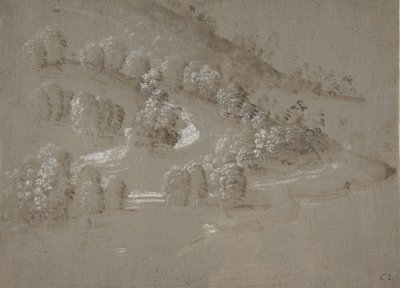 Landscape recto, Landscape verso by Perugino
