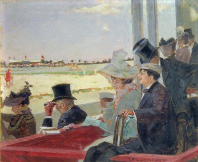 Horseracing, 1902 by Peter Alexandrovich Nilus