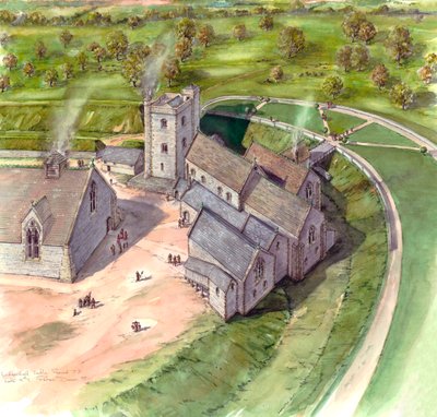 Ludgershall Castle, late 14th century, c1990-2010 by Peter Dunn