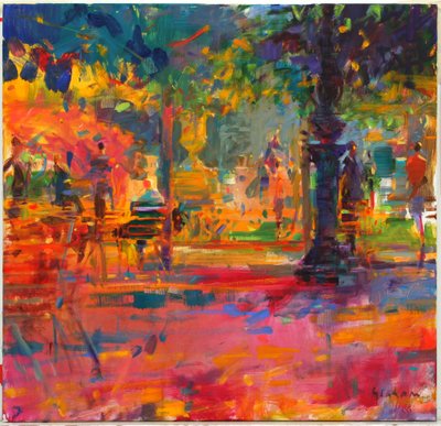 The Terrace of the Garden by Peter Graham (Contemporary)
