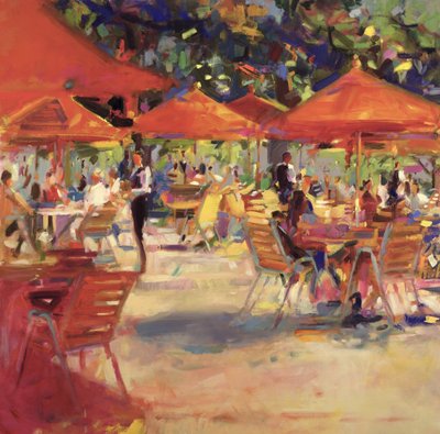 The Garden Cafe by Peter Graham (Contemporary)