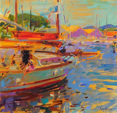 On Deck Saint Tropez by Peter Graham (Contemporary)