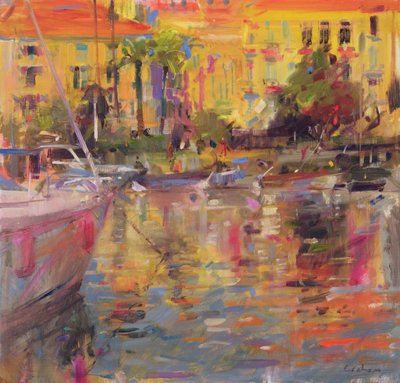 Riviera Moorings by Peter Graham (Contemporary)