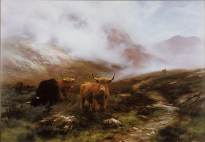Landscape with Cattle by Peter Graham