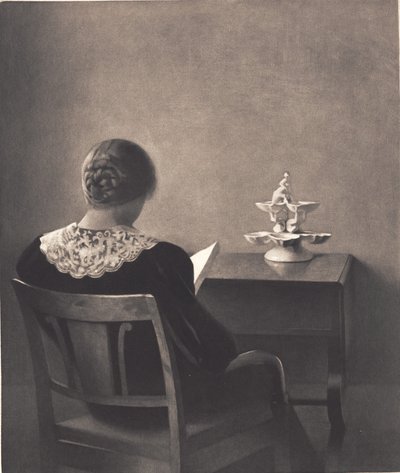 Reading Lady by Peter Vilhelm Ilsted