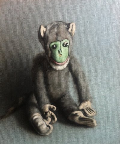 Green Face Monkey by Peter Jones