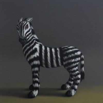 Zebra - After Stubbs, 2018 by Peter Jones