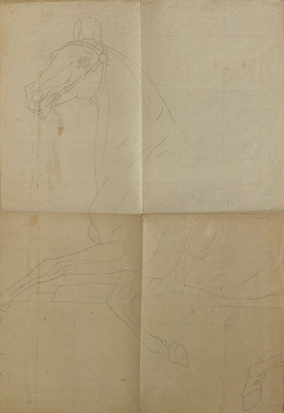 Contour Drawing for "Rüdiger and Angelika" by Peter Krafft