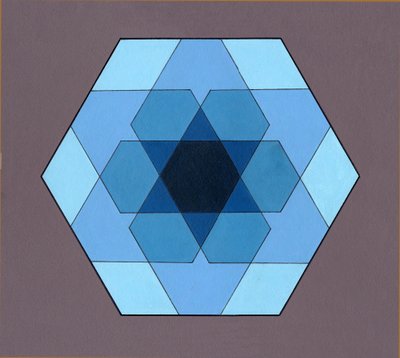 Overlaying Hexagons by Peter McClure
