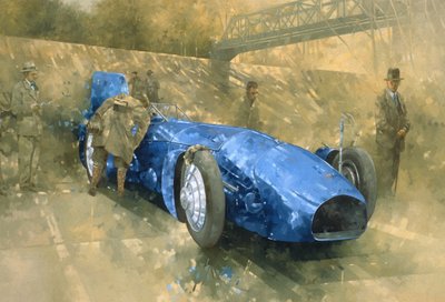 Bluebird at Brooklands by Peter Miller