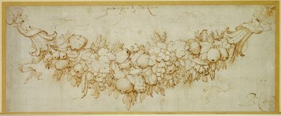 A Swag of Harvest Fruit by Peter Paul Rubens