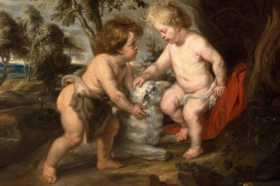 The Little Jesus with the Boy John by Peter Paul Rubens