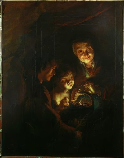 The Old Woman with the Coal Basin by Peter Paul Rubens