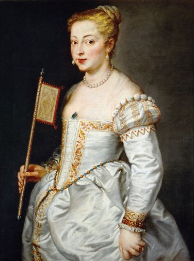 Girl with Fan by Peter Paul Rubens