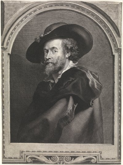 The Painter Peter Paul Rubens (engraving) by Peter Paul Rubens