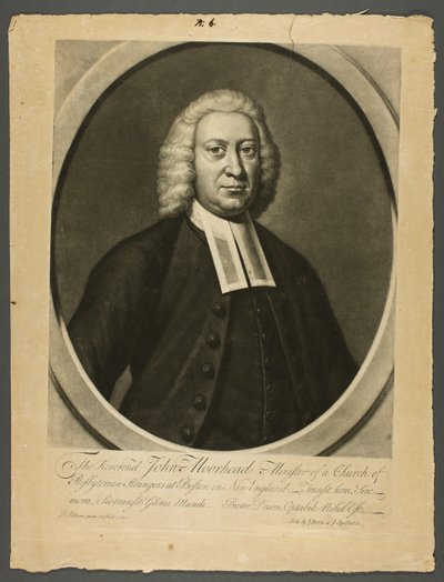 Reverend John Moorhead by Peter Pelham