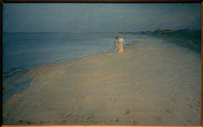 Summer Evening on the South Beach, Skagen by Peder Severin Krøyer