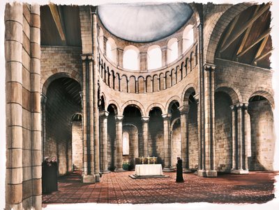 Battle Abbey, 12th Century by Peter Urmston