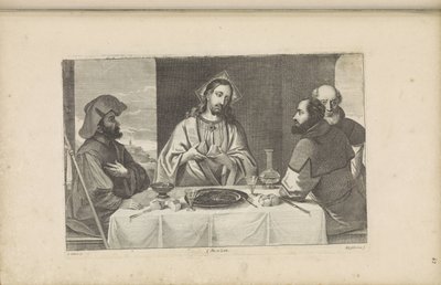 Supper at Emmaus by Peter van Liesebetten