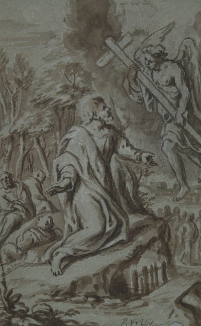 Christ in Gethsemane by Peter van Lint