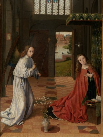 The Annunciation (detail) by Petrus Christus