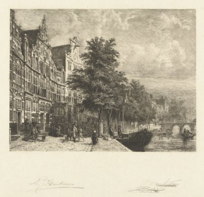 View of the Herengracht by Petrus Johannes Arendzen