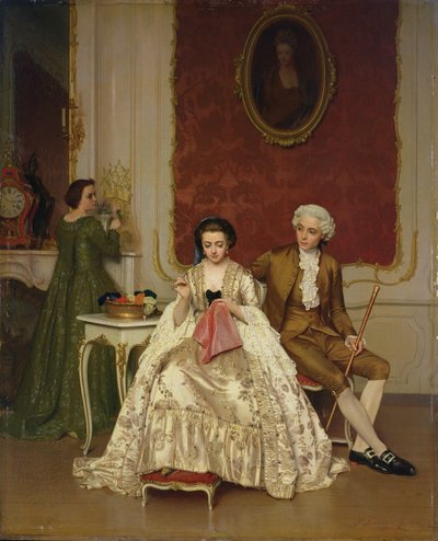 Jealousy, 1861 by Petrus Renier Hubertus Knarren