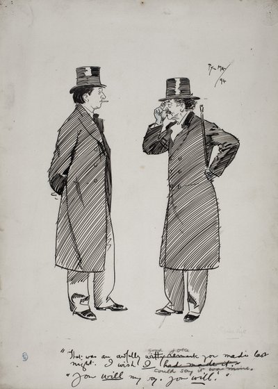 Oscar Wilde and Whistler by Phil May