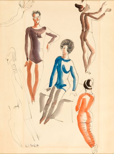 Humorous Figures, n.d. by Phil Nesbitt