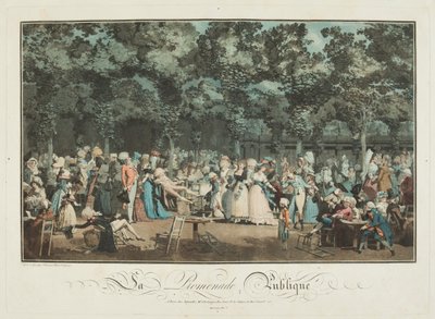 The Public Promenade by Philibert Louis Debucourt