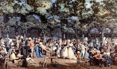 Fest at the Palais Royal, Paris by Philibert Louis Debucourt