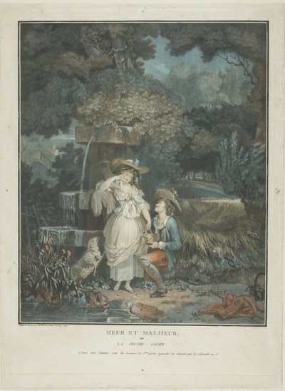 Fortune and Misfortune by Philibert Louis Debucourt