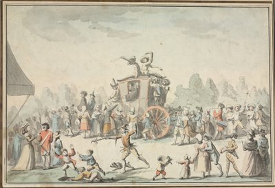 Carnival Scene by Philibert Louis Debucourt