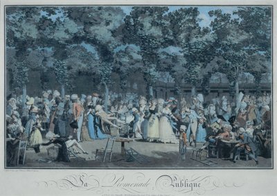 The Public Promenade by Philibert Louis Debucourt