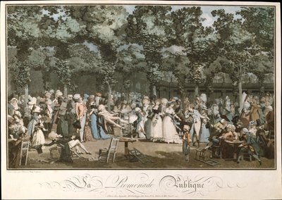 The Public Promenade by Philibert Louis Debucourt