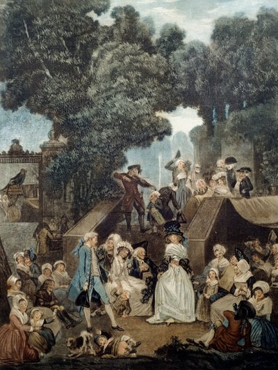 Wedding at castle by Philibert Louis Debucourt