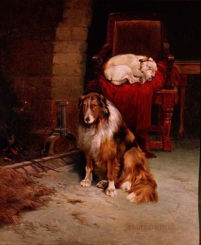 By The Fireside by Philip Eustace Stretton