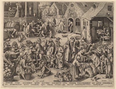 Charity by Philip Galle after Pieter Bruegel the Elder