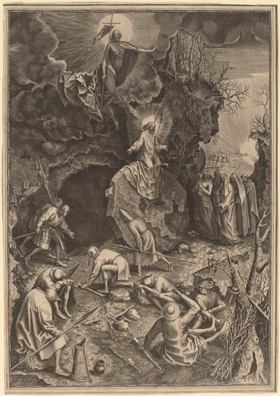 The Resurrection by Philip Galle after Pieter Bruegel the Elder
