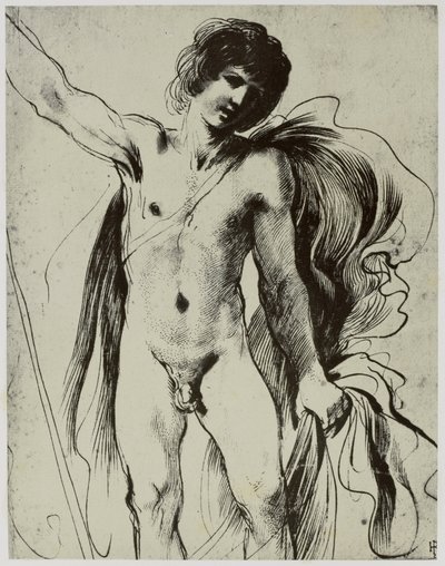 Guercino, A Youth by Philip Henry Delamotte